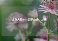 金色大晶体,dnf副职业选什么好