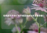 吃鸡官方手游（和平精英穿越火线王者荣耀）