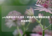 pubg加速器选什么地区（绝地求生能用酷跑加速器加速吗）