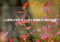 dnf黎明之预言书,DNF怎么得神枪手35级的武器