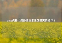 pubg虎扑（虎扑绝地求生区现天秀操作）