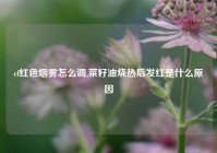 cf红色烟雾怎么调,菜籽油烧热后发红是什么原因