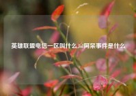 英雄联盟电信一区叫什么,lol阿呆事件是什么