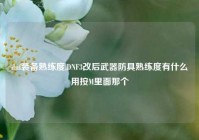 dnf装备熟练度,DNF3改后武器防具熟练度有什么用按M里面那个