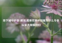 地下城守护者2黑屏,魔兽世界怀旧服为什么令老玩家大规模回归