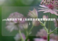 pubg加速器的下载（玩绝地求生是要用加速器吗）