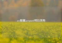 ace联盟,aceguard可以关吗