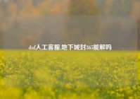 dnf人工客服,地下城封365能解吗