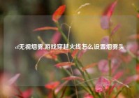 cf无视烟雾,游戏穿越火线怎么设置烟雾头