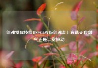 剑魂觉醒技能,DNF924改版剑魂装上衣选无我剑气还是二觉被动