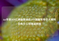 dnf手游2020公测最新消息,DNF国服发布会大爆料会有什么惊爆福利呢