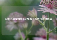 dnf怎么偷学技能,DNF女毒王怎么打不出伤害