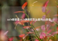 dnf70级装备,tbc70满级后怎么提升pvp装备