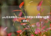 pubg无法初始化steam（立马放弃王者荣耀与吃鸡游戏）