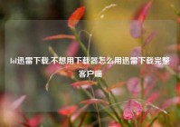 lol迅雷下载,不想用下载器怎么用迅雷下载完整客户端