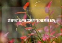 清明节游戏停服,清明节可以正常娱乐吗