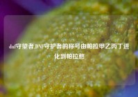 dnf守望者,DNF守护者的称号由帕拉甲乙丙丁进化到帕拉憨