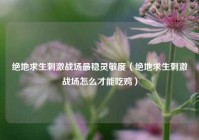 绝地求生刺激战场最稳灵敏度（绝地求生刺激战场怎么才能吃鸡）