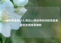 dnf辅助装备是什么,现在dnf有没有自动捡装备金币的东西或者辅助