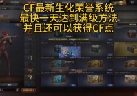 cf荣誉点是什么？怎么快速获得荣誉点看这里！