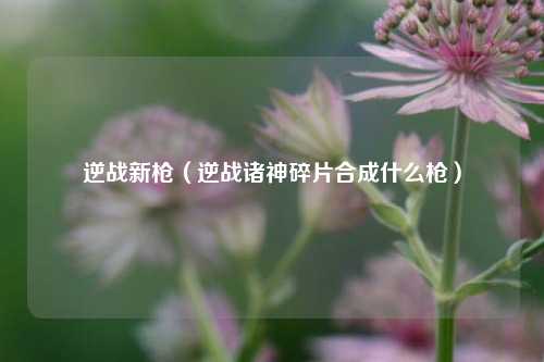 逆战新枪（逆战诸神碎片合成什么枪）