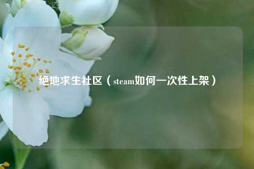 绝地求生社区（steam如何一次性上架）