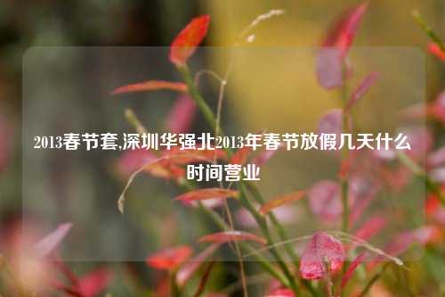 2013春节套,深圳华强北2013年春节放假几天什么时间营业