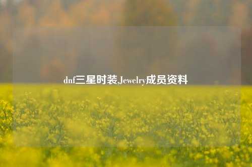 dnf三星时装,Jewelry成员资料