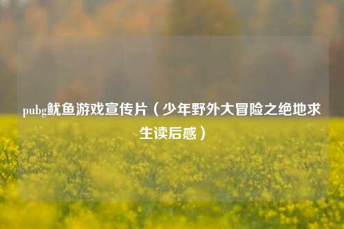 pubg鱿鱼游戏宣传片（少年野外大冒险之绝地求生读后感）