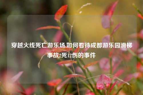 穿越火线死亡游乐场,如何看待成都游乐园滑梯事故2死12伤的事件