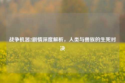 战争机器2剧情深度解析，人类与兽族的生死对决