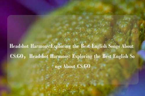 Headshot Harmony:Exploring the Best English Songs About CS:GO，Headshot Harmony: Exploring the Best English Songs About CS:GO